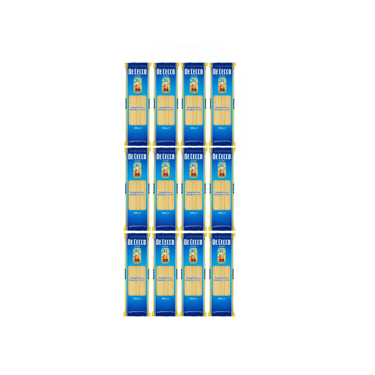 De Cecco Square Spaghettoni No. 413 500 Gr. - 12 Pieces