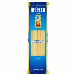 De Cecco Spaghettoni Quadrati n° 413 500 g – Pasta di Semola Trafilata al Bronzo