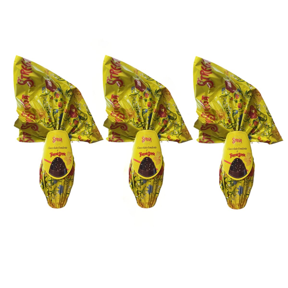Huevo de chocolate negro y turrón Strega Alberti 300 g - 3 piezas