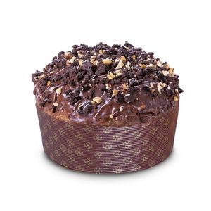 iMarigliano Panettone Pancookies alla Nocciola 1 Kg – Con Gocce di Cioccolato, Crema al Caramello e Copertura di Biscotti al Cacao