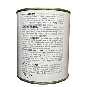 Robo Crauti in Latta 770 g – Cavolo Cappuccio Al Naturale per Cucina Professionale_1