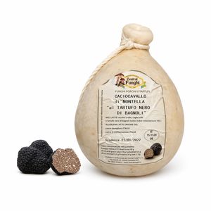 Central Funghi Caciocavallo de Montella à la Truffe Noire de Bagnoli env. 1,3 kg – Fromage Italien Affiné à la Truffe