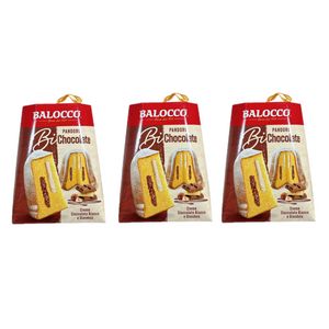 Balocco Bi-Chocolate Pandoro 800 g – Soft Italian Christmas Cake with White Chocolate and Gianduia Cream Filling | Made in Italy_0