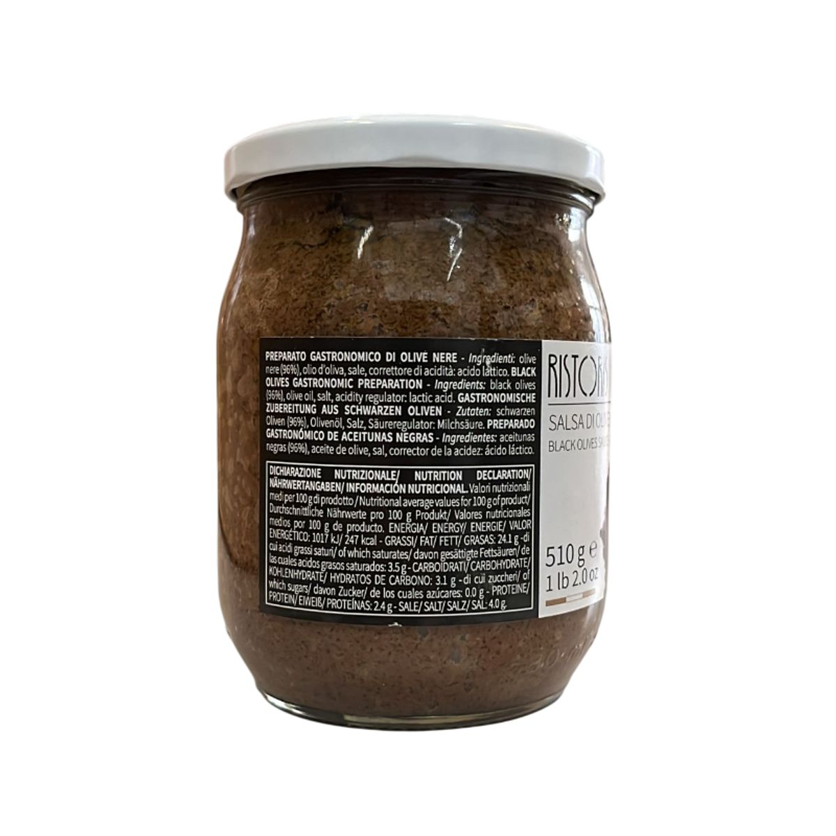 Salsa de Aceitunas Negras RISTORIS 510 Gr.