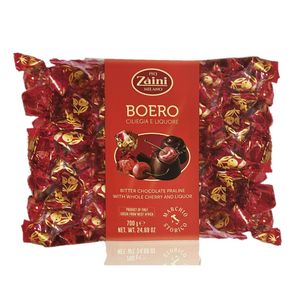 Zaini Boero 700 g – Bombones de Chocolate Negro con Cereza Entera y Licor