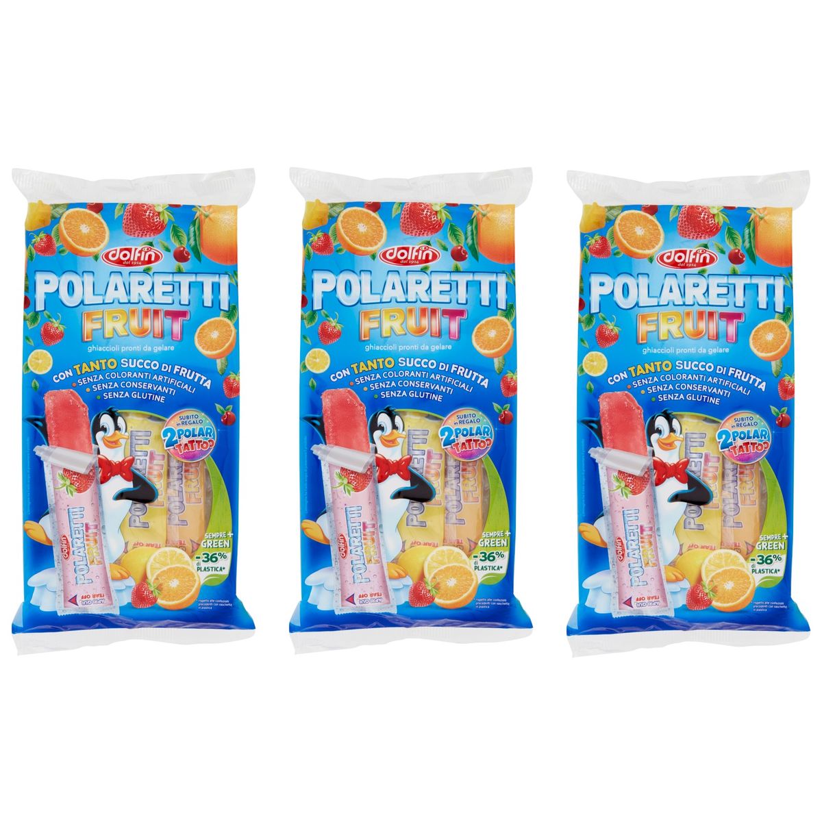  Polaretti Fruit Green Ghiaccioli da Gelare 10 pezzi 420 ml.