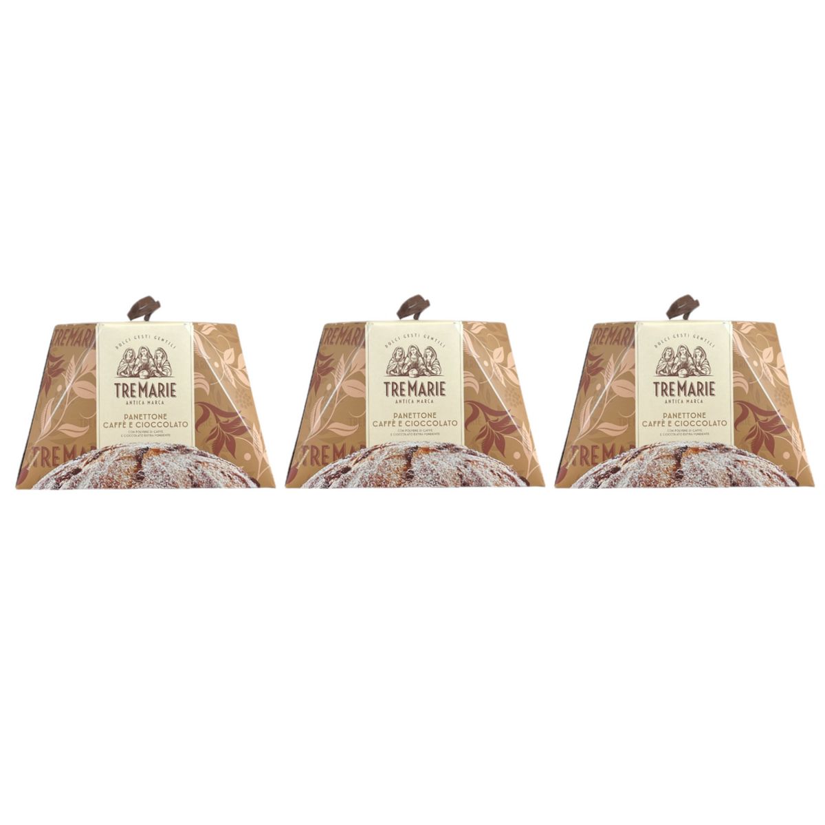 Tre Marie Coffee and Chocolate Panettone 930 g - 3 Pieces