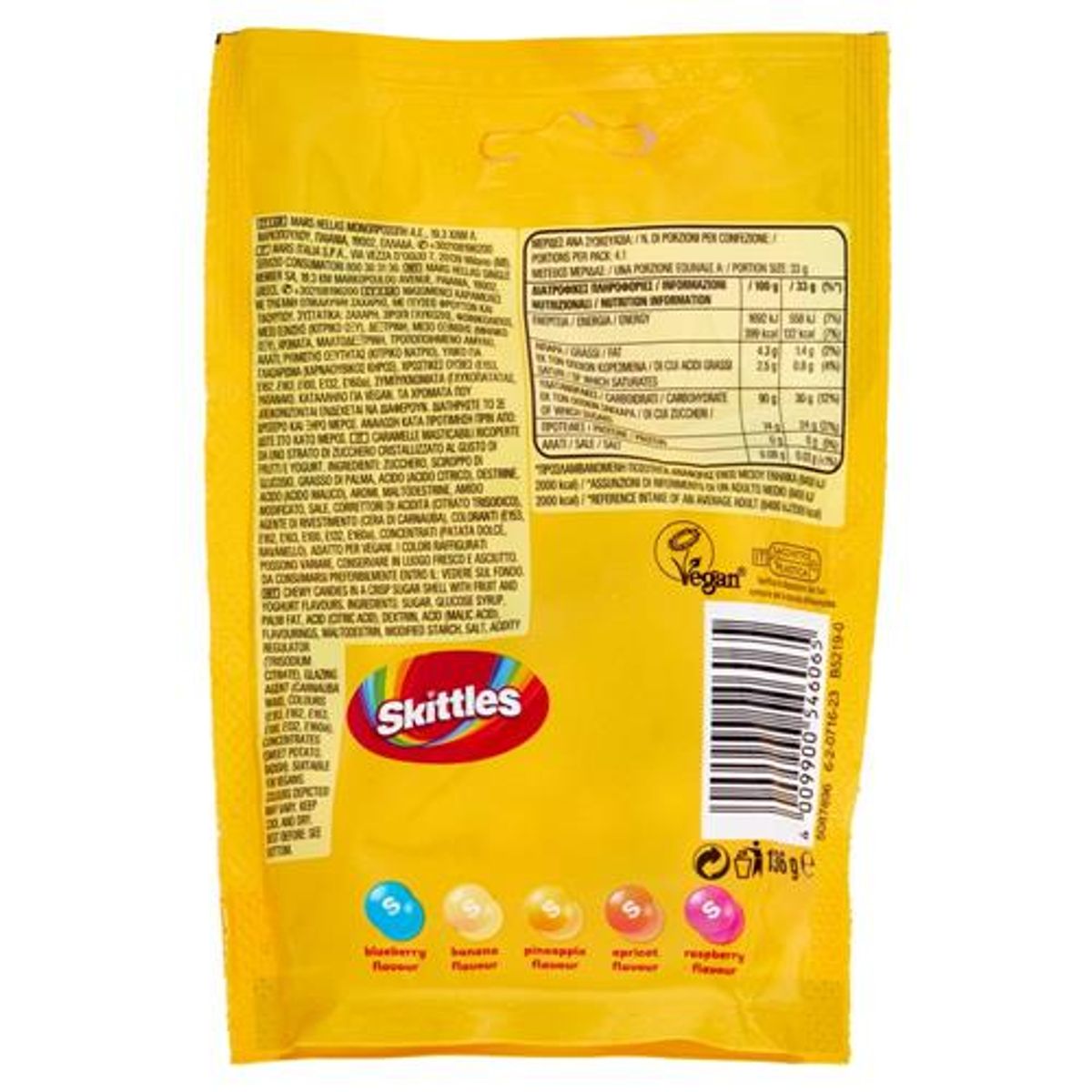 Skittles Smoothies 136 Gr.