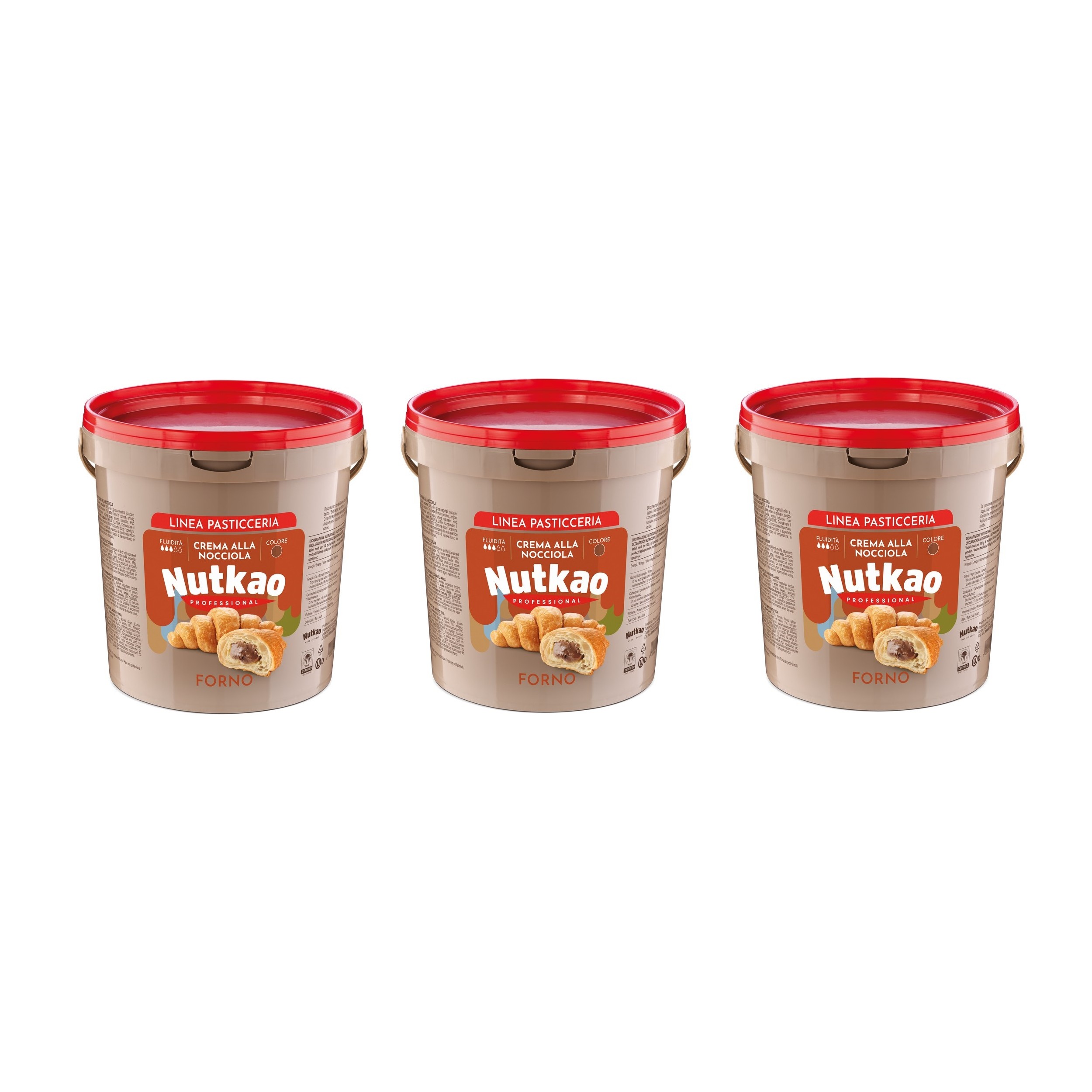 Nutkao Cocoa Cream with Hazelnuts 6Kg - Professional for Oven