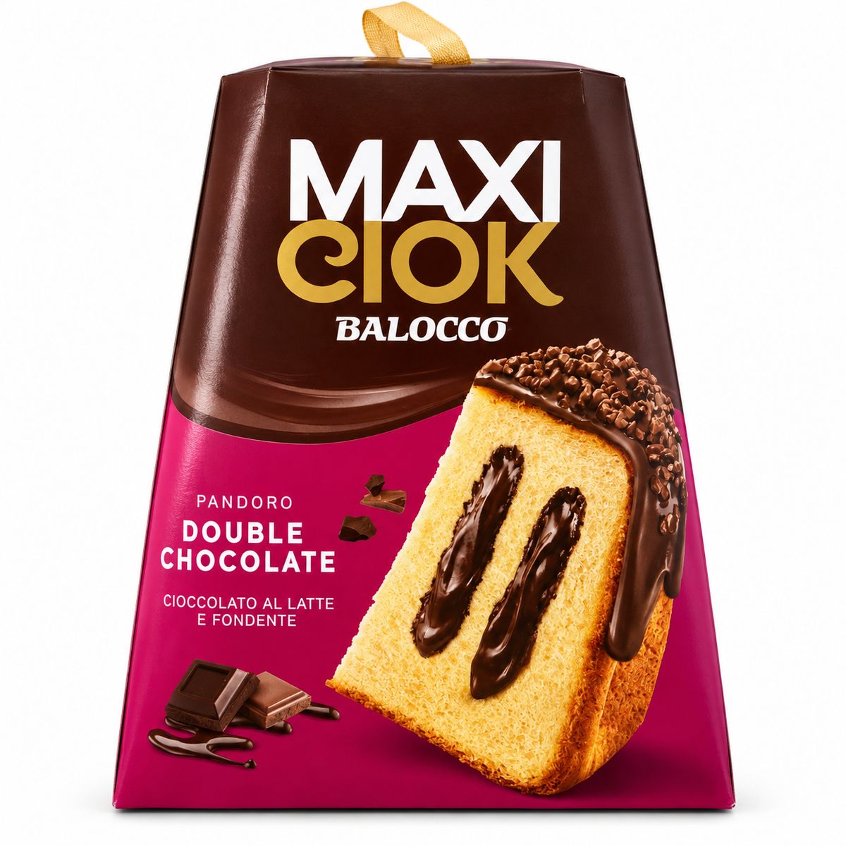 Balocco Pandoro MaxiCiok Double Chocolat 800g | YouDreamItalie