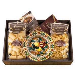 la Fabbrica della Pasta di Gragnano "Sorrento salad bowl, pasta and seasoning gift box" Gragnano IGP pasta