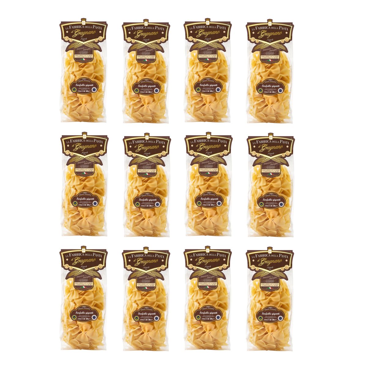 La Fabbrica della Pasta di Gragnano "Le Farfalle Giganti" Pasta di Gragnano IGP 500 Gr.
