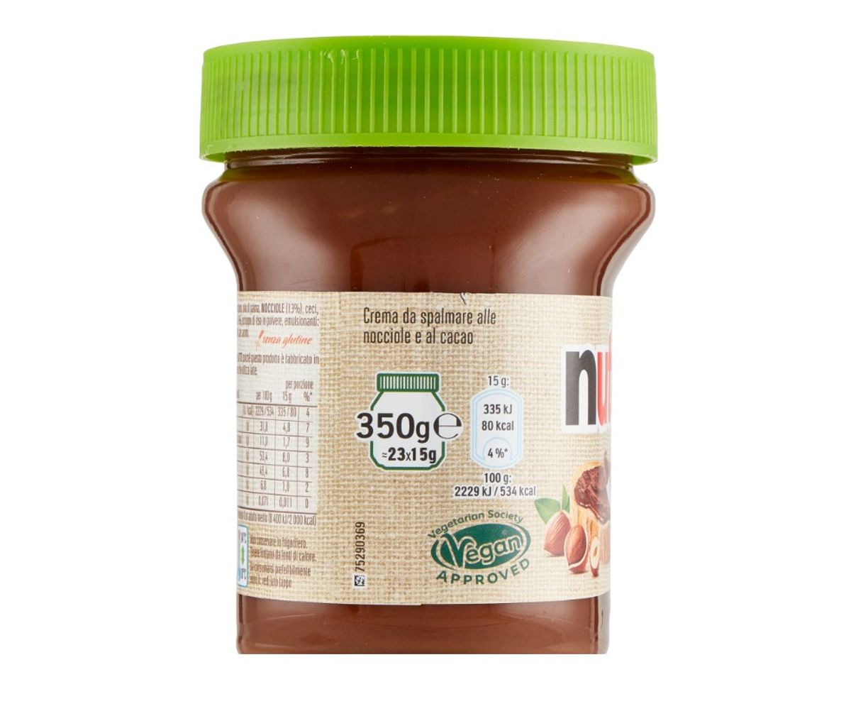 Nutella Vegana a base de plantas 350 g