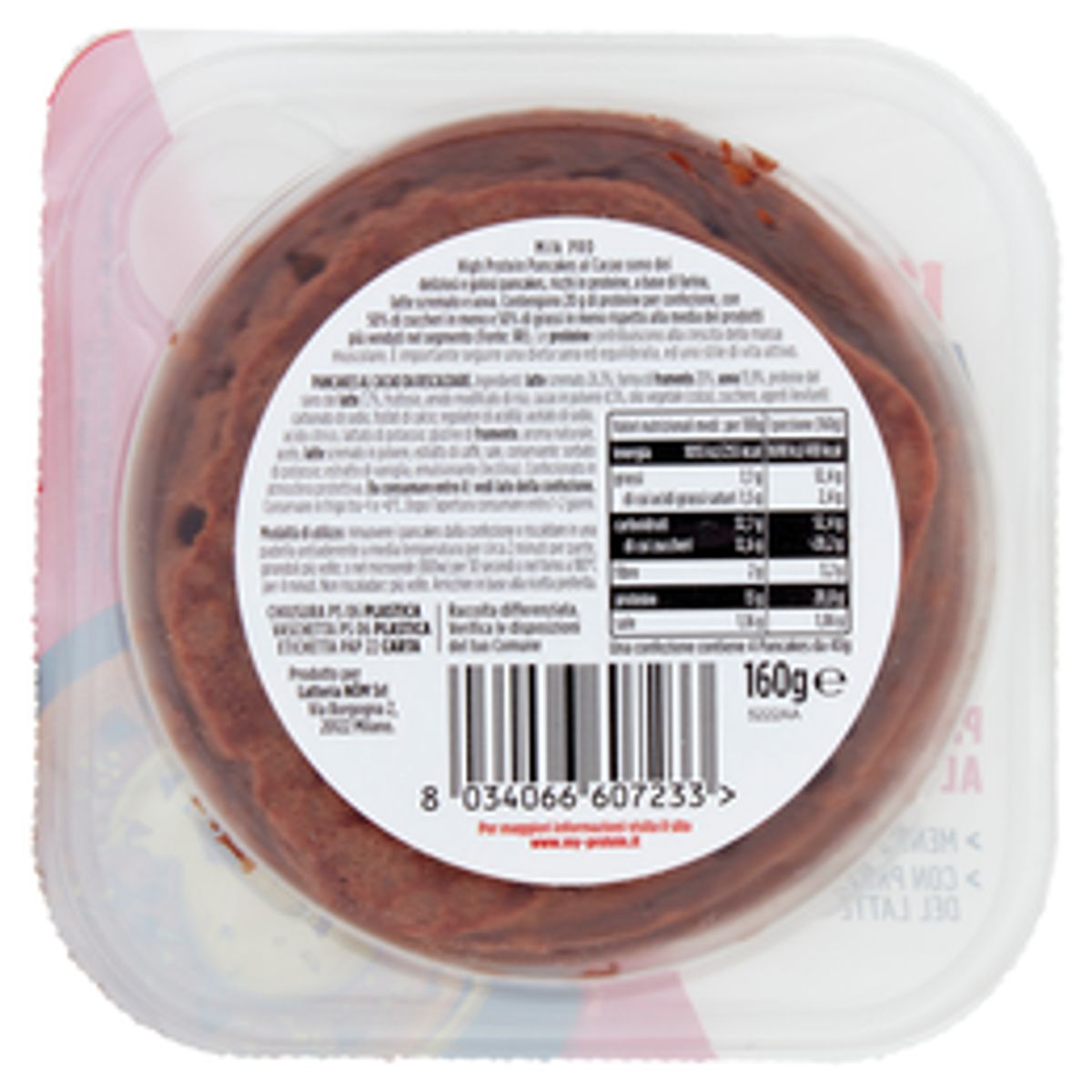Milk Pro High Protein Pancakes al Cacao Freschi 4 x 40 Gr.
