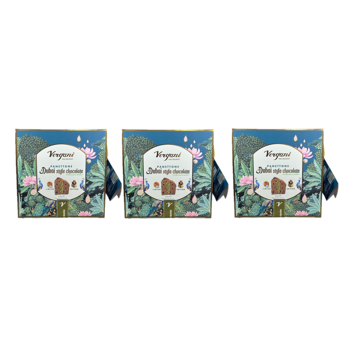 Vergani Panettone Dubai Style 800 g  - 3 Pezzi