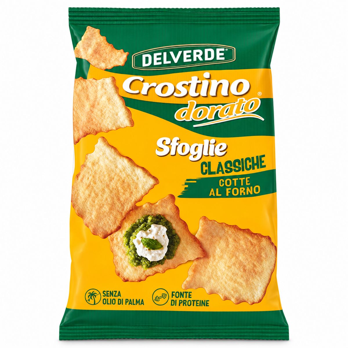 Delverde Crostino Dorato Pâtisseries Feuilletées Classiques 180g
