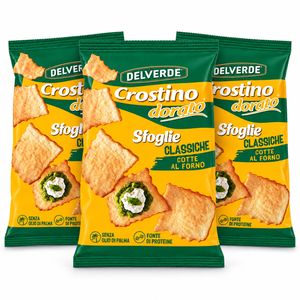 Delverde Crostino Dorato Feuilles Classiques 180 g_0