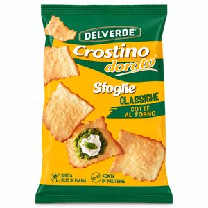 Delverde Crostino Dorato Feuilles Classiques 180 g