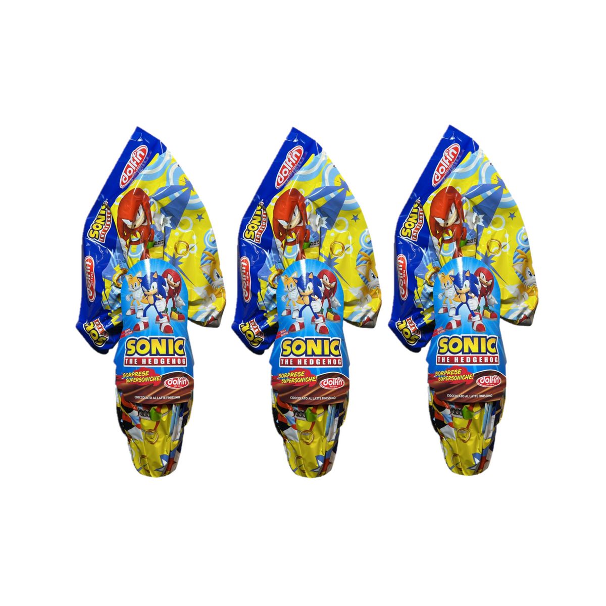 Dolfin Sonic Egg Milk Chocolate 220 Gr - 3 Pieces