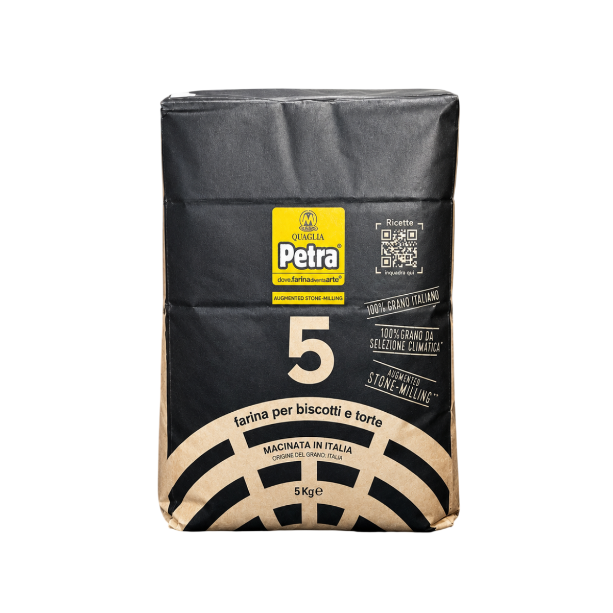 Harina Molino Quaglia Petra 5 para galletas y pasteles, 5 kg