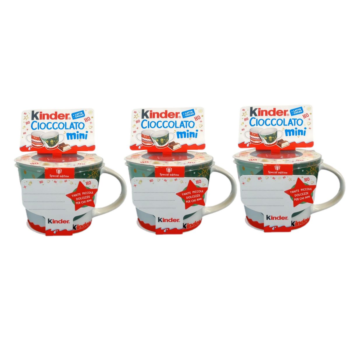 Mug de Noël Kinder avec Kinder Mini 102 g - 3 pièces