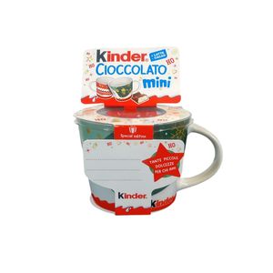 Kinder Tasse de Noël avec Kinder Mini 102 g – Idée Cadeau Gourmande avec Mini Chocolats au Lait | Édition Limitée de Noël