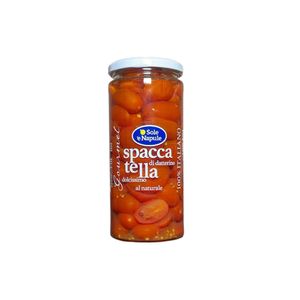 O Sole e Napule Natural Datterino Tomato Quarters 560 g – Italian Datterini Tomatoes in Water
