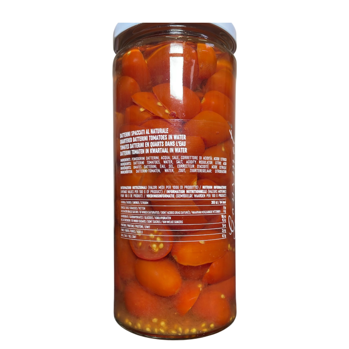 O Sole E Napule Natural Datterino Tomato Splits 560 Gr