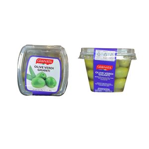 Granata Riesen Grüne Oliven 480 g – Grüne Oliven in Salzlake Nettogewicht 250 g