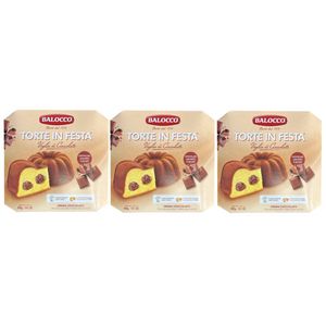 Balocco Torte in Festa Chocolate 400 g – Bizcocho Italiano Relleno con Crema de Chocolate, Delicia Clásica y Tradicional_0
