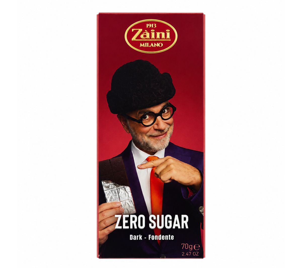 Zaini Zero Sugar Dark Chocolate 70g Sugar Free