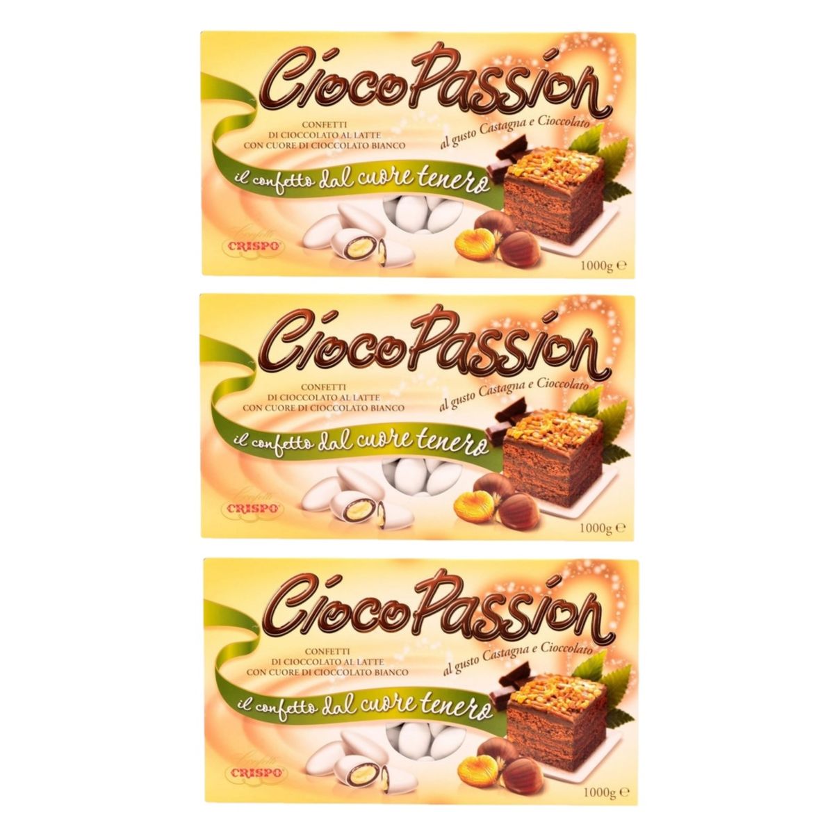 Crispo Confetti CiocoPassion Chestnut and Chocolate 1 kg. 3 pieces