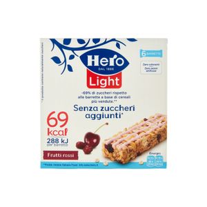 Barres aux fruits rouges Hero Light 6 x 20 gr.