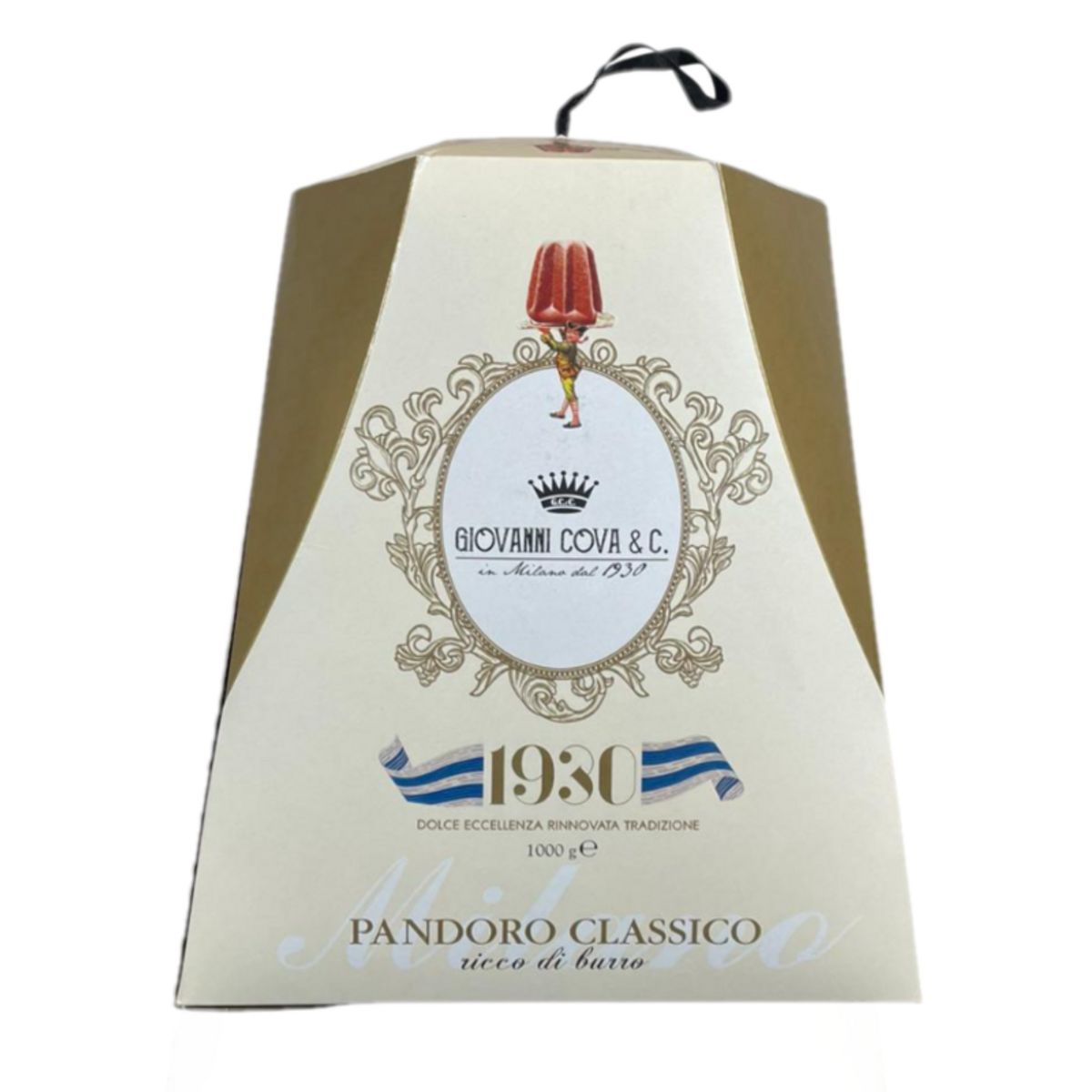 Pandoro Classico Giovanni Cova & C. 1930 – Dolce Tradizione Milanese 1kg | Soffice, Ricco di Burro, Eccellenza Artigianale Italiana | YouDreamItaly