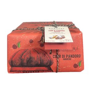 Borsari Cuor di Pandoro Amarena 750g – Soft Italian Cake with Candied Black Cherries, Handcrafted in Italy