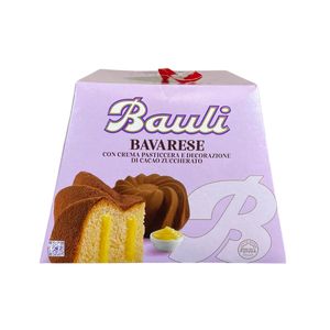 Bauli Bavarese 700 g – Gâteau Moelleux Fourré à la Crème Bavaroise | Spécialité de Noël Italienne Haut de Gamme
