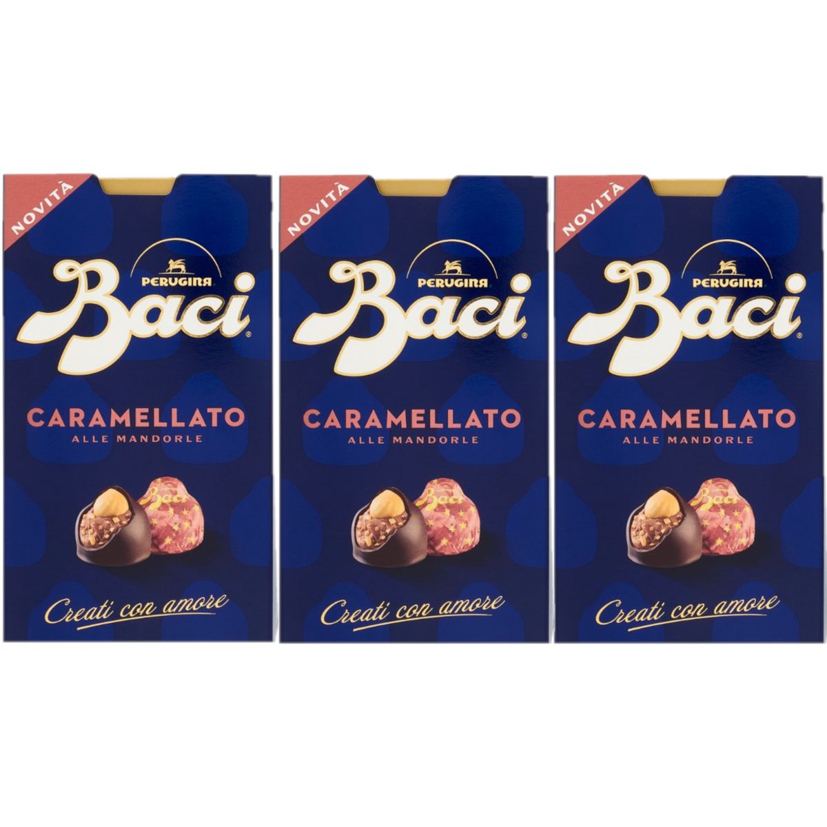 Baci Perugina Caramellato alle Mandorle 200 Gr - 3 Pezzi