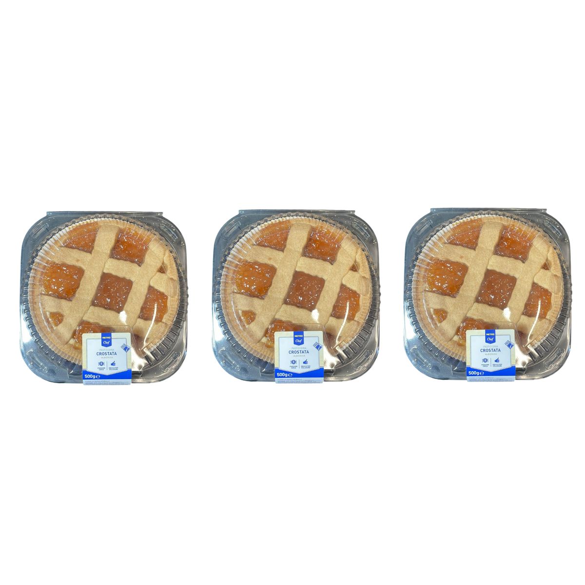 Metro Chef Apricot Tart 500g - 3 pieces