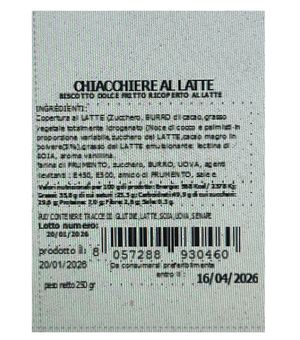 Antico Forno Chiacchiere al Cioccolato al Latte 250 g – Dolce Tradizionale Ricoperto di Cioccolato_1