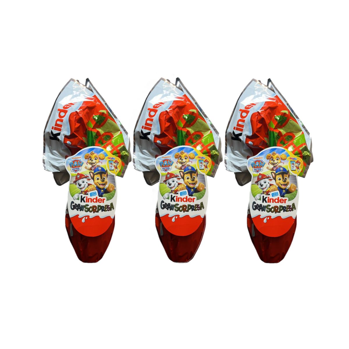 Kinder Uovo Paw Patrol 150 Gr - 3 Pezzi