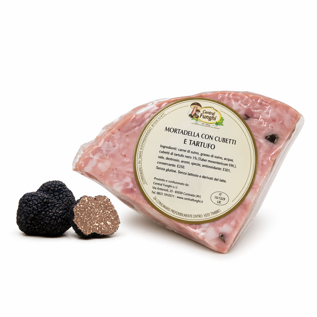 Central Funghi Mortadella Con Cinghiale e Tartufo circa 300 gr 