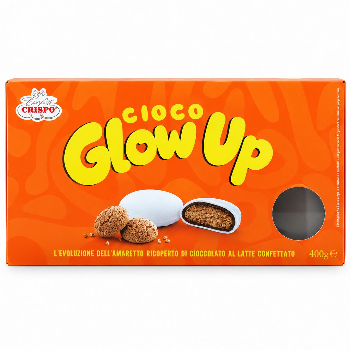 Crispo Cioco Glow Up Chocolate Amaretti 400g
