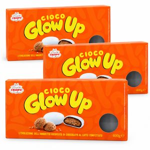 Crispo Cioco Glow Up Amaretti Recubiertos de Chocolate con Leche 400 g_0