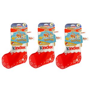 Kinder Happy Stocking Maxi Pokémon 176g – Epiphany Stocking with 7 Kinder Treats + Pokémon Keychain_0