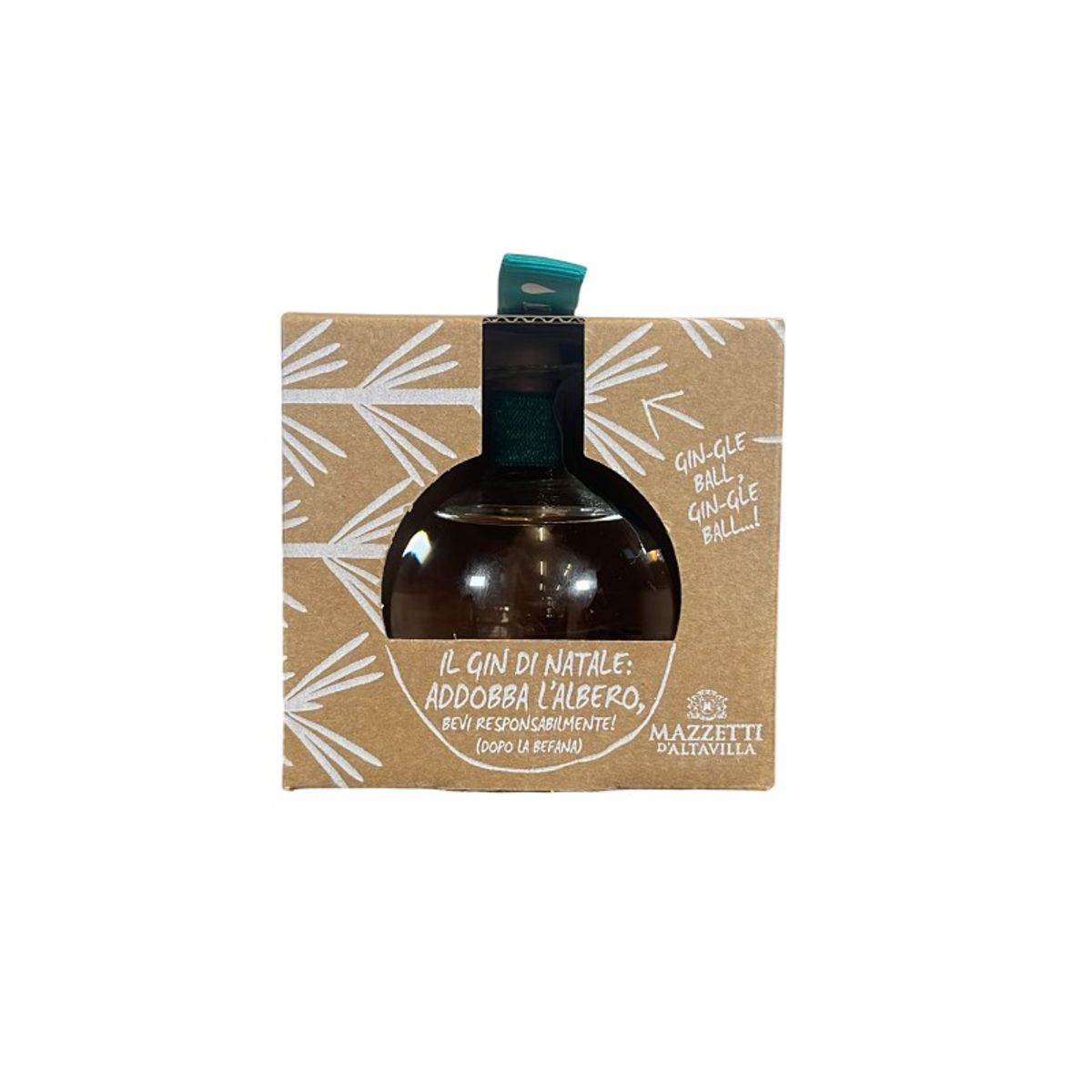 Coffret boule de Noël Mazzetti d'Altavilla London Dry Gin 10 cl