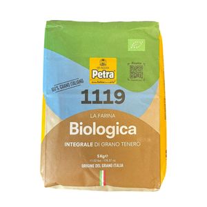 Molino Quaglia Petra 1119 Farina Biologica Integrale di Grano Tenero 5 Kg – 100% Grano Italiano