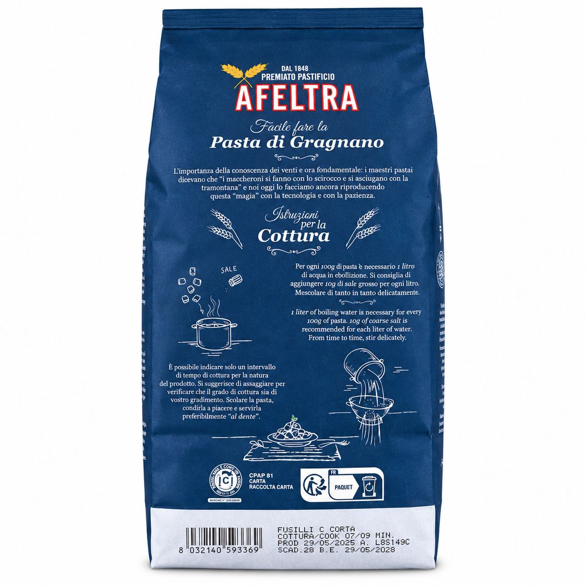 Afeltra Fusilloni Gragnano g.g.A. Nudeln 500g