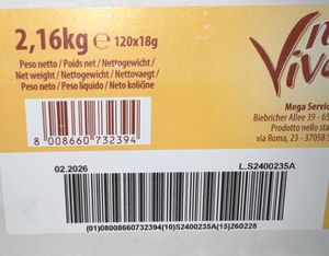 Viva Nocciole Streichfähige Creme 7% Haselnüsse 120 Stück 18 Gr._1