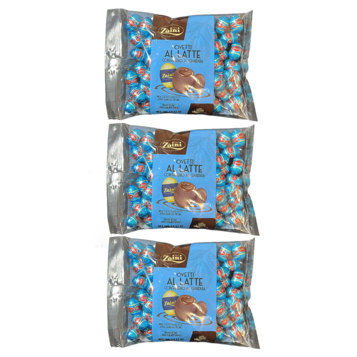 Zaini Milk Eggs with Gianduia Filling 400g - 3 Pieces