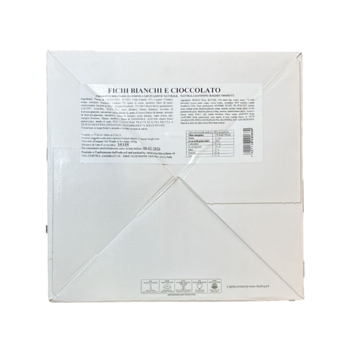 iMarigliano Panettone with White Figs and Chocolate 1 kg